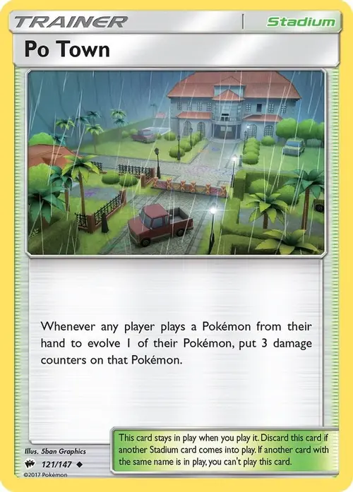 Po Town card art