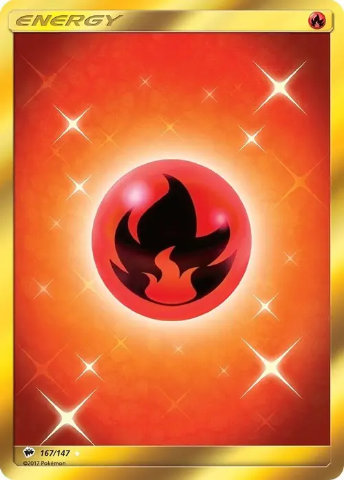 Fire Energy (Secret) card art