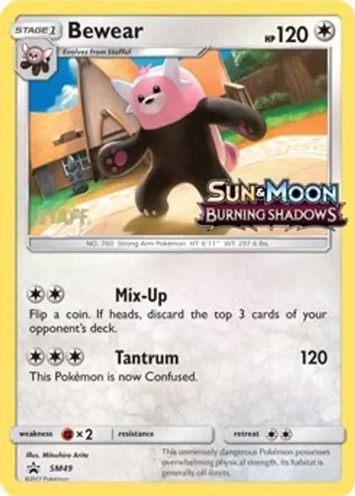 Bewear - SM49 (Prerelease) [Staff] card art