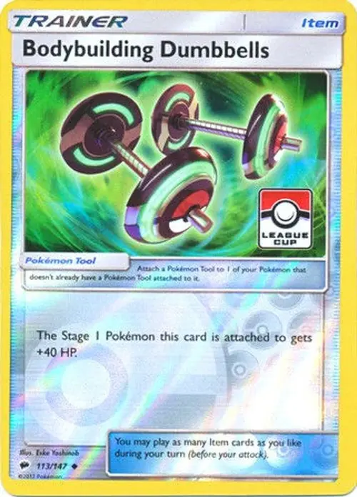 Bodybuilding Dumbbells - 113/147 (League Cup) card art
