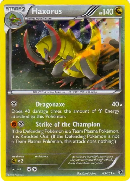 Haxorus - 69/101 (Cosmos Holo) card art