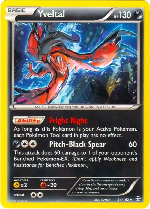 Yveltal - 94/162 (Cosmos Holo) card art