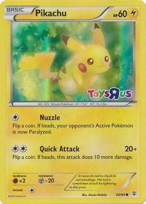 Pikachu - 26/83 (Toys R Us) card art