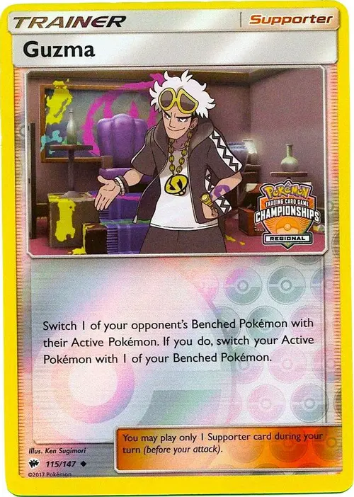 Guzma - 115/147 (Regional Championships) card art
