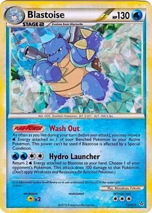 Blastoise - 13/95 (Cracked Ice Holo) card art