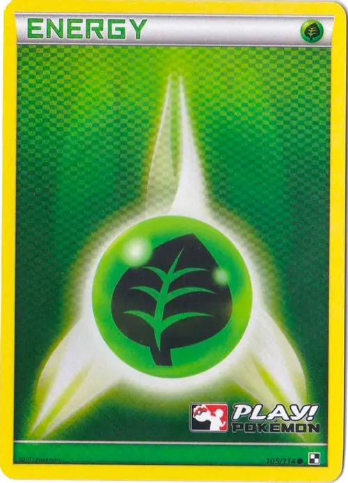 Grass Energy - 105/114 (Play! Pokemon) card art