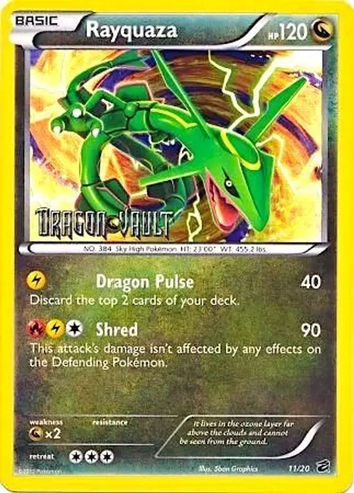 Rayquaza - 11/20 (Dragon Vault) card art