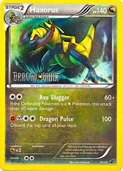 Haxorus - 16/20 (Dragon Vault) card art