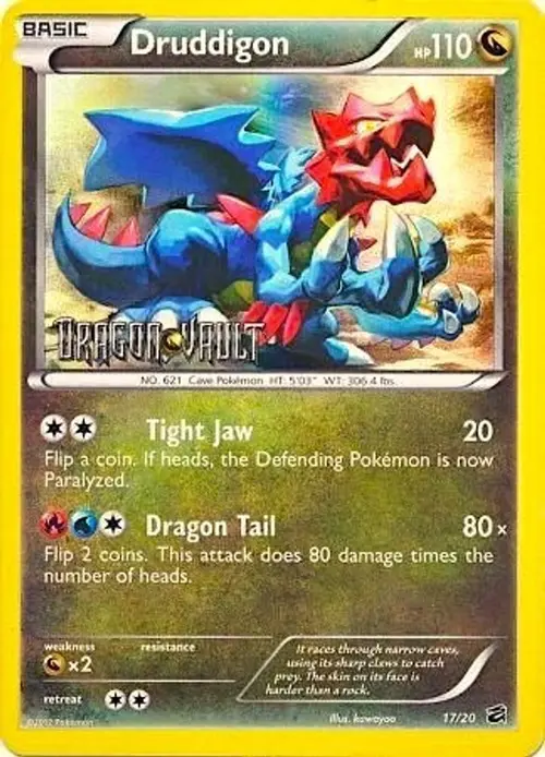 Druddigon - 17/20 (Dragon Vault) card art