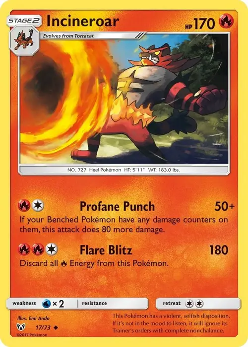 Incineroar card art