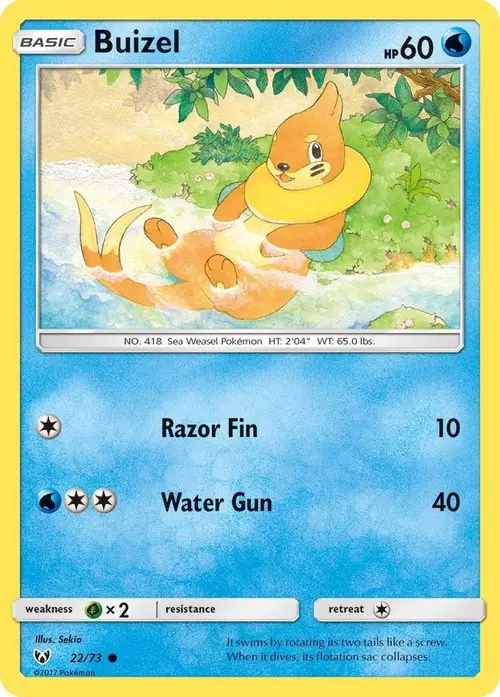 Buizel card art