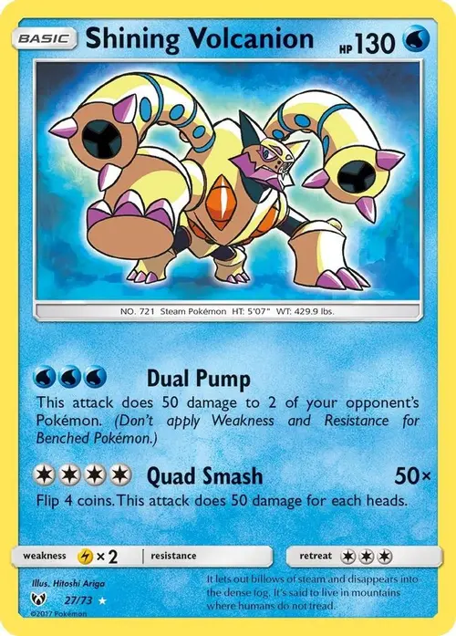 Shining Volcanion card art