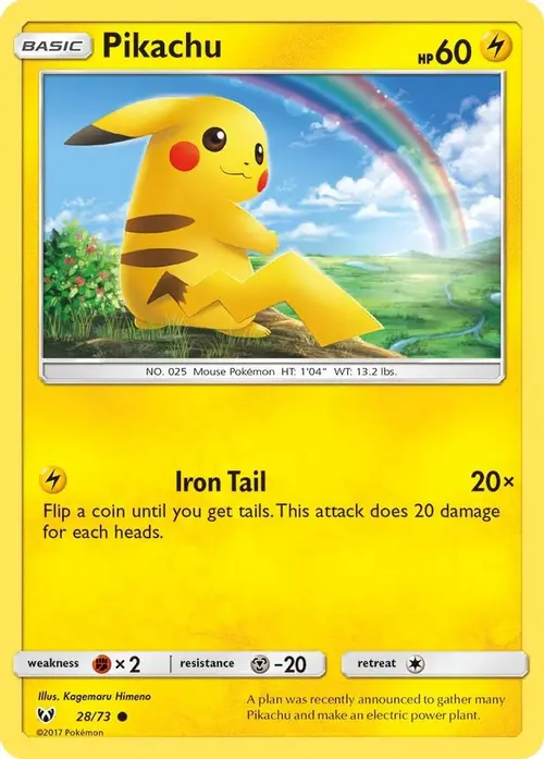 Pikachu card art