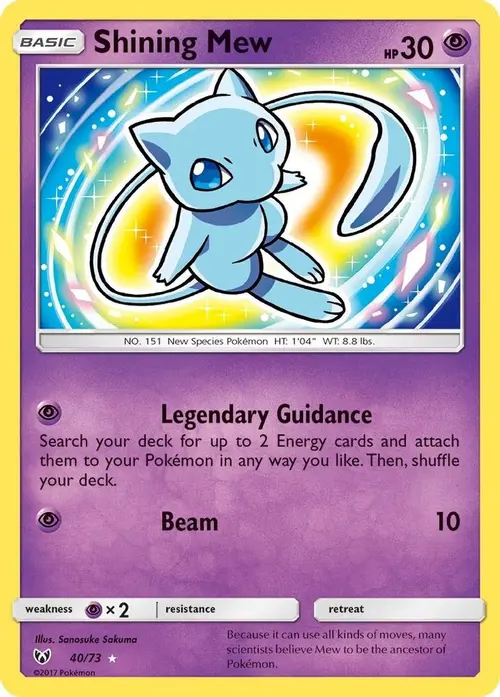 Shining Mew card art