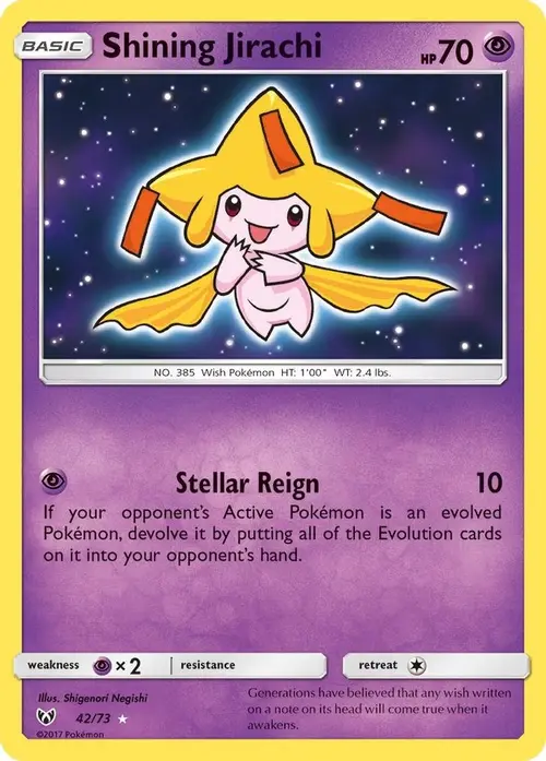 Shining Jirachi card art