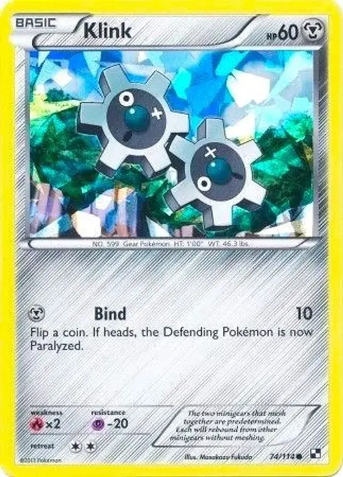 Klink - 74/114 (Cracked Ice Holo) card art