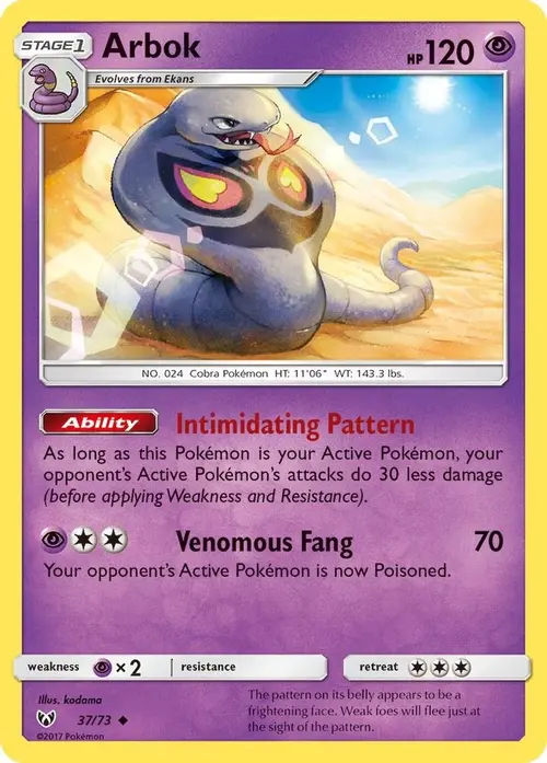 Arbok card art
