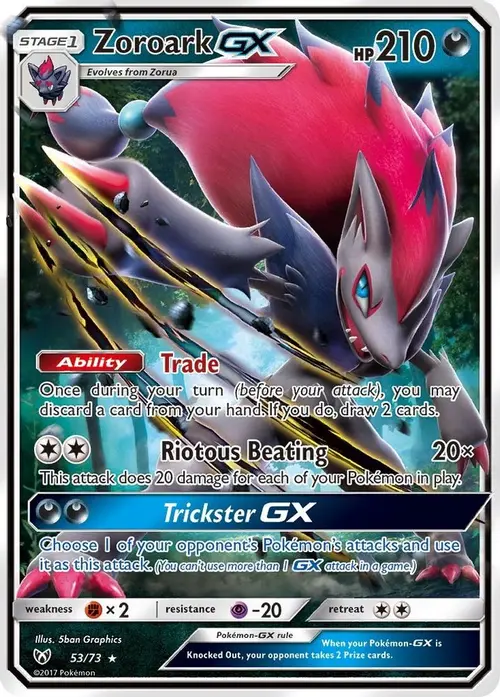 Zoroark GX card art