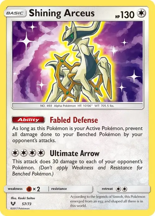 Shining Arceus card art