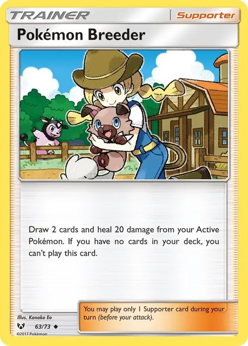 Pokemon Breeder card art