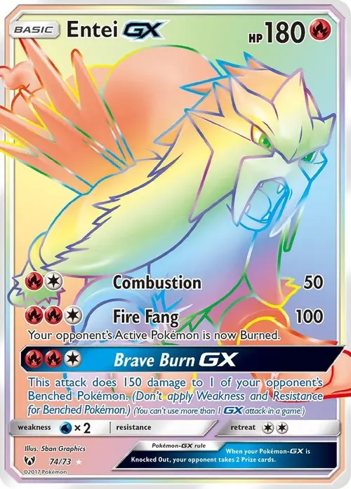 Entei GX (Secret) card art
