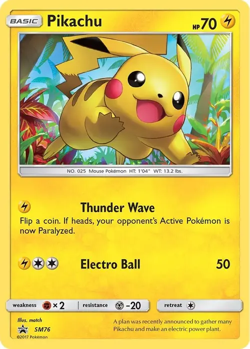 Pikachu - SM76 card art