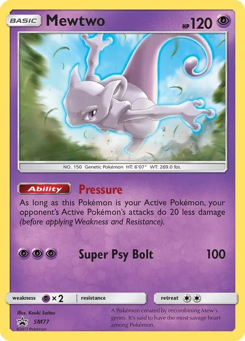Mewtwo - SM77 card art