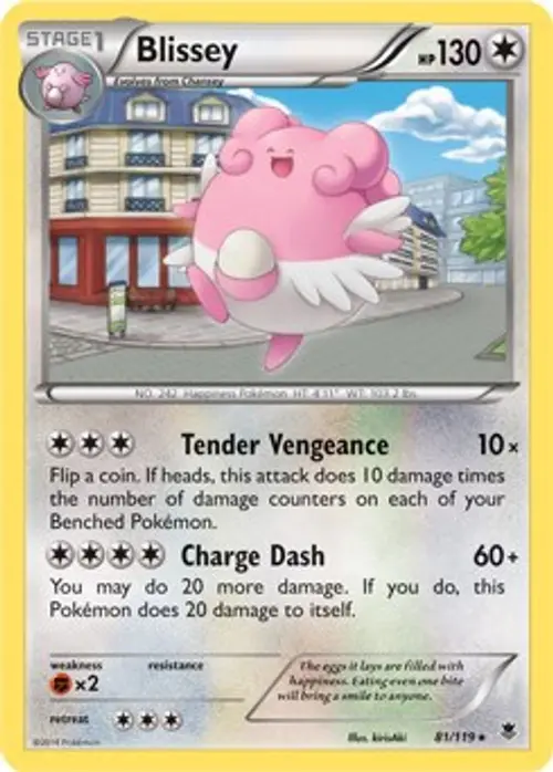 Blissey - 81/119 (Cosmos Holo) card art