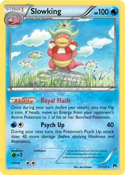 Slowking - 21/122 (Cosmos Holo) card art