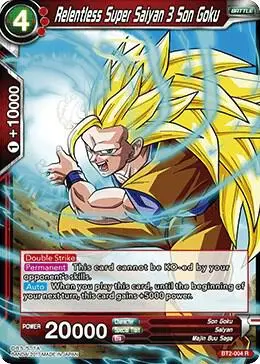 Relentless Super Saiyan 3 Son Goku card art