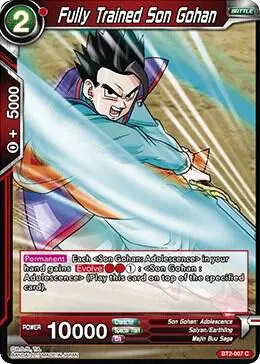 Fully Trained Son Gohan card art