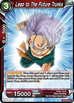 Leap to The Future Trunks card art