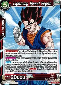 Lightning Speed Vegito card art