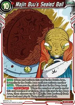 Majin Buu's Sealed Ball card art