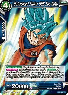 Determined Striker SSB Son Goku card art
