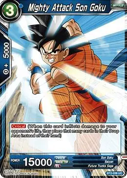 Mighty Attack Son Goku card art