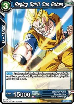 Raging Spirit Son Gohan card art