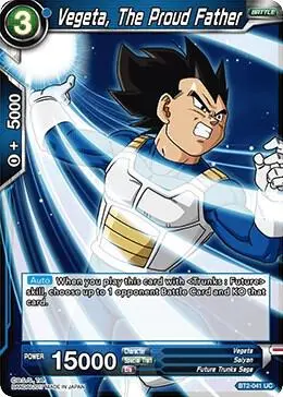 Vegeta, The Proud Father card art