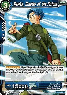 Trunks, Creator of the Future card art