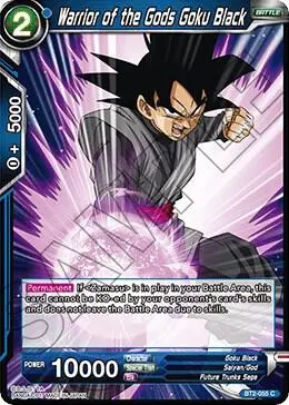 Warrior of the Gods Goku Black card art