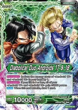 Android 17 // Diabolical Duo Androids 17 & 18 card art