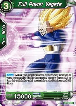 Full Power Vegeta card art