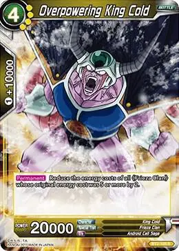 Overpowering King Cold card art