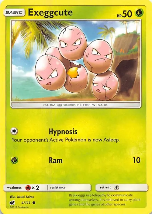 Exeggcute card art