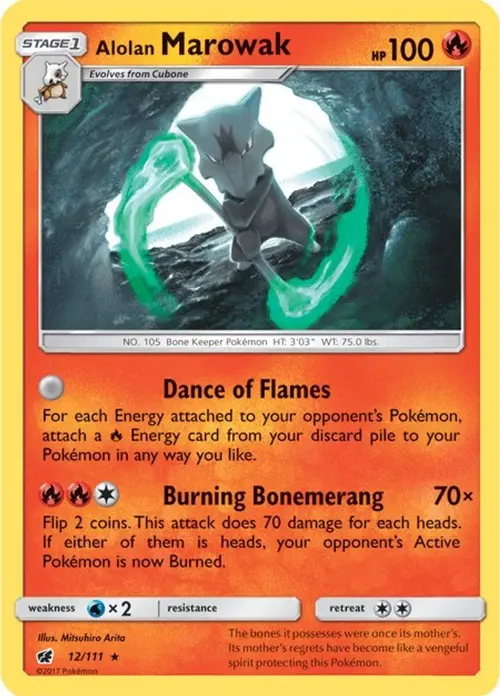 Alolan Marowak card art