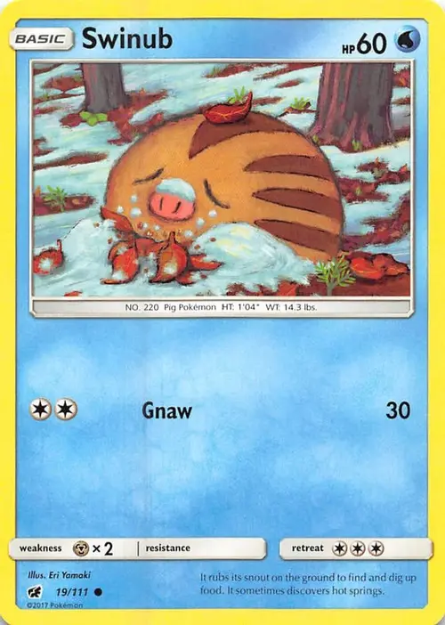 Swinub card art