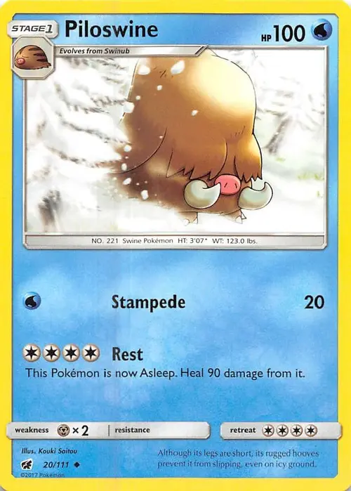 Piloswine card art