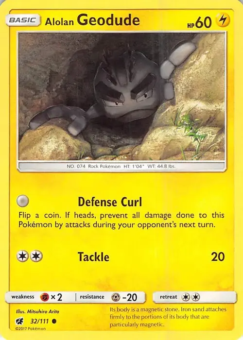 Alolan Geodude card art