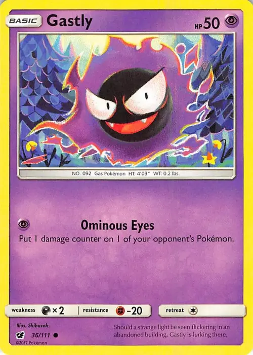 Gastly card art