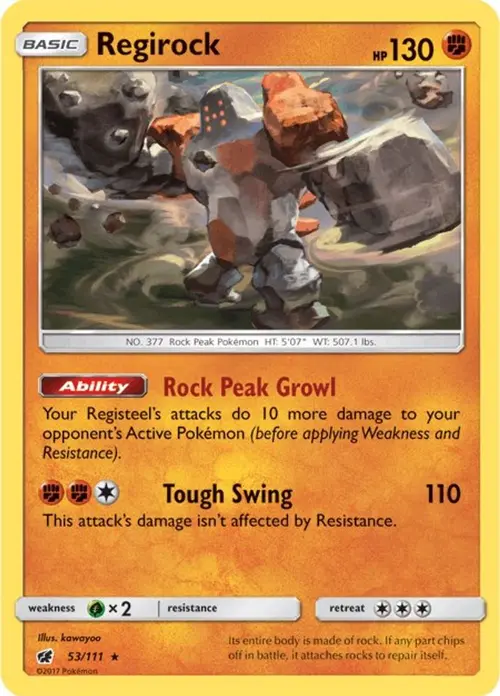 Regirock card art